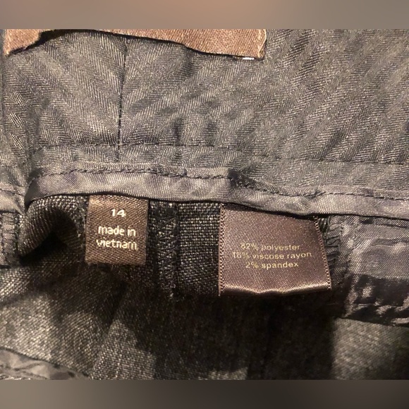 Women’s The Limited Collection Wide Leg With Flare Ankle Gray Trousers Size 14 - Picture 10 of 12